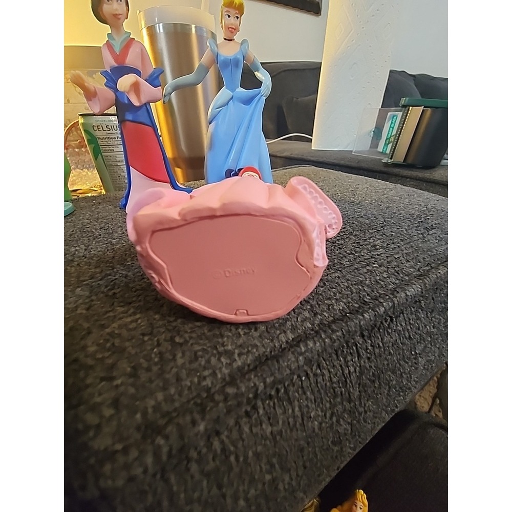 Disney Princess Lot Of 5 Ariel, Mulan, Belle, Cinderella Cake Topper Toy 4" - Picture 9 of 16